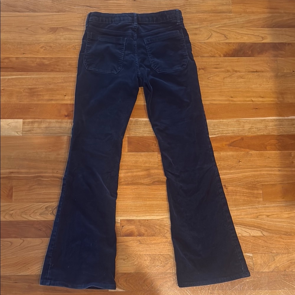 GAP Girls Dark Blue Flare Corduroy Pants - Picture 3 of 4